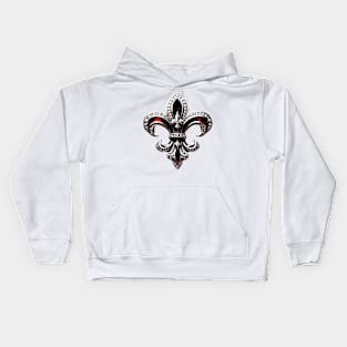 Trails I Travel Fleur De Lis Collection 24 Kids Hoodie